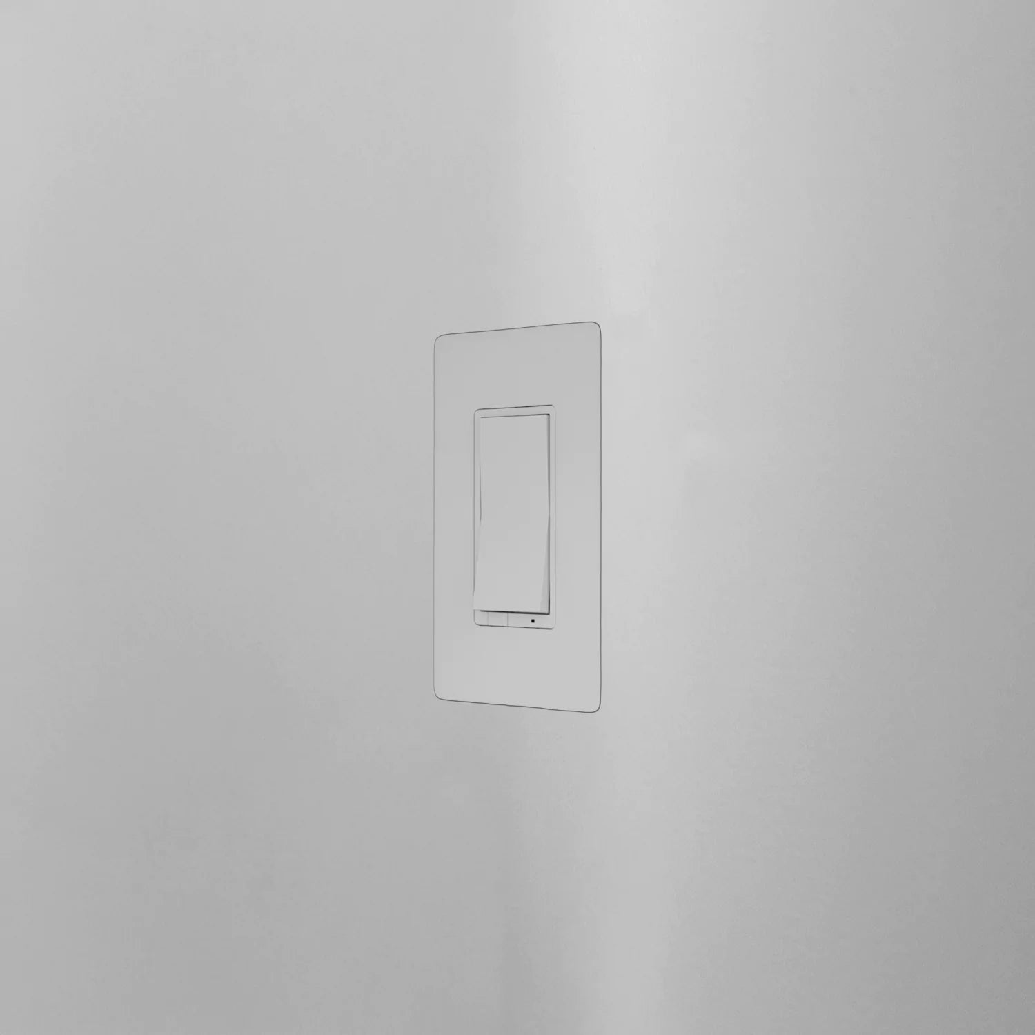 ALLY smart dimmer seamlessly flush mounted with CONCEAL system for a modern, trimless wall design