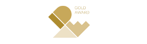 Gold Design Award logo representing innovation and product excellence