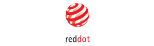 Red Dot Design Award logo recognizing excellence in product design