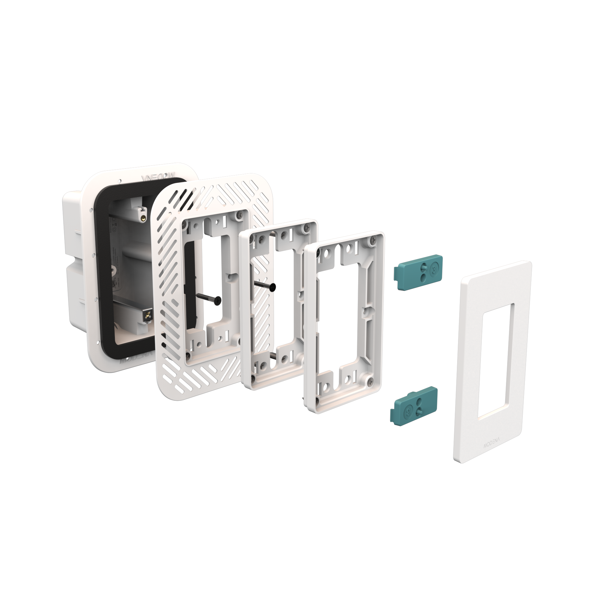 1-Gang Decora with Foam Gasket for Thick Tile