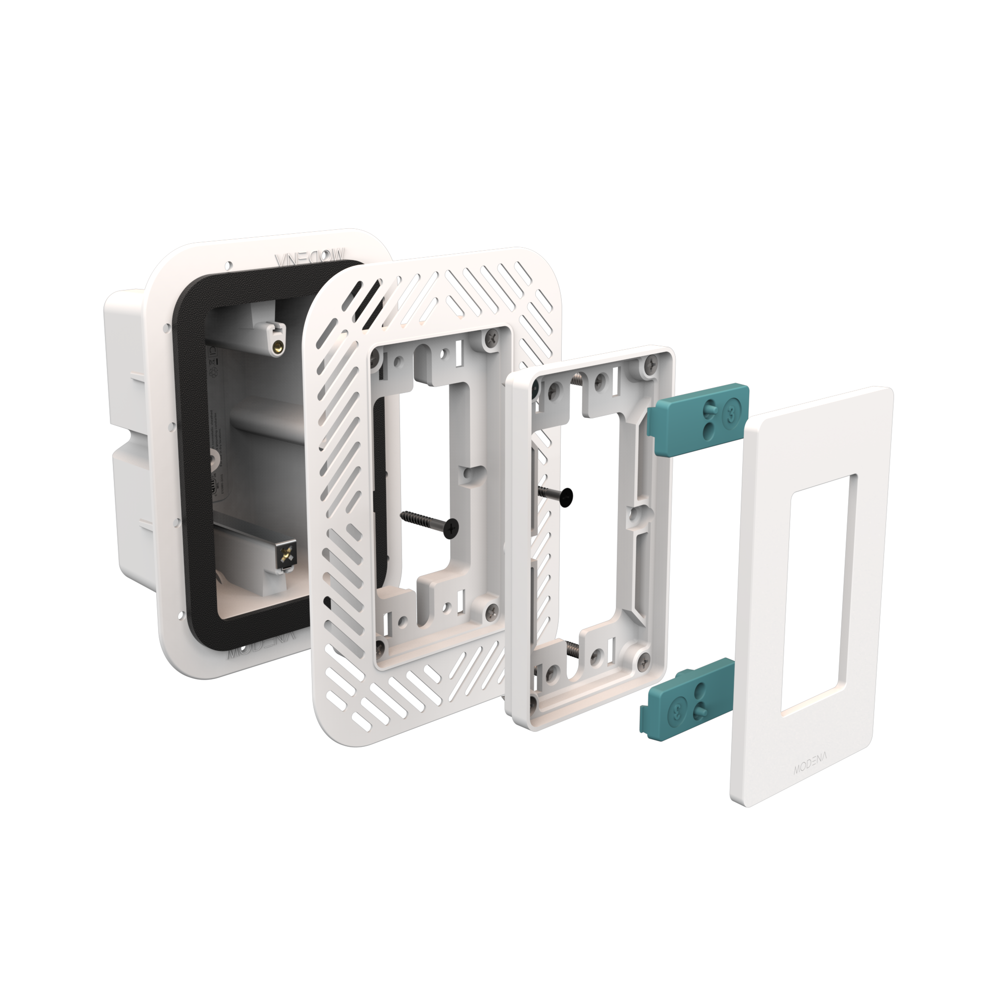 1-Gang Decora with Foam Gasket for Thin Tile